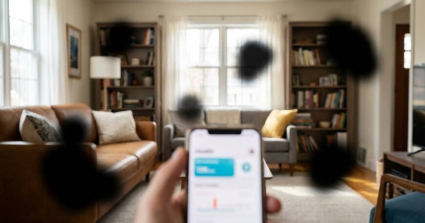 sudden black spots in vision not floaters